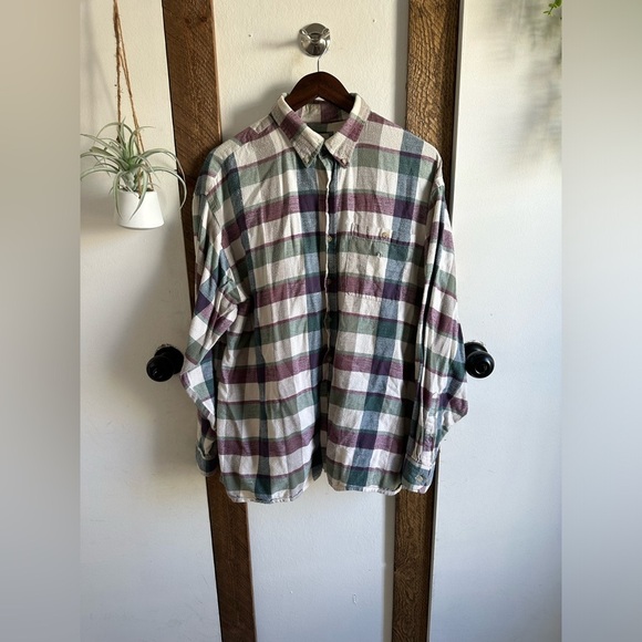 VTG 90s Northwest Territory Men’s XL Flannel Plaid Button Down Shirt - Picture 5 of 11